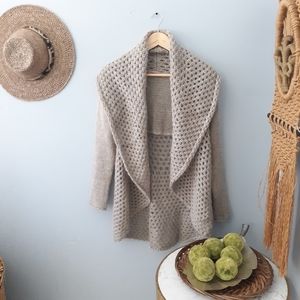 Antropologie Elsamanda perforated open cardigan